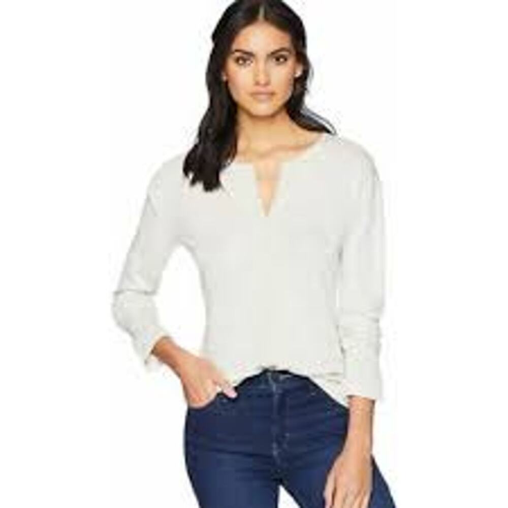 Sanctuary Oatmeal Heather X-LARGE Sienna Mix Knit Top